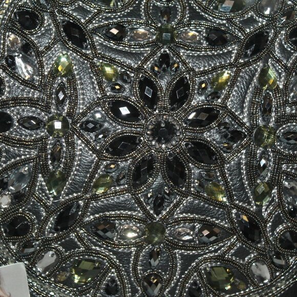 $498 Brighton Anju Masterpiece Collection Jeweled Crystal Hobo Shoulder Bag - Picture 6 of 10